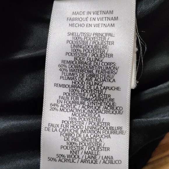 Lauren Ralph Lauren Faux-Fur-Trim Hooded Down Puffer Coat Size Small - Picture 8 of 12